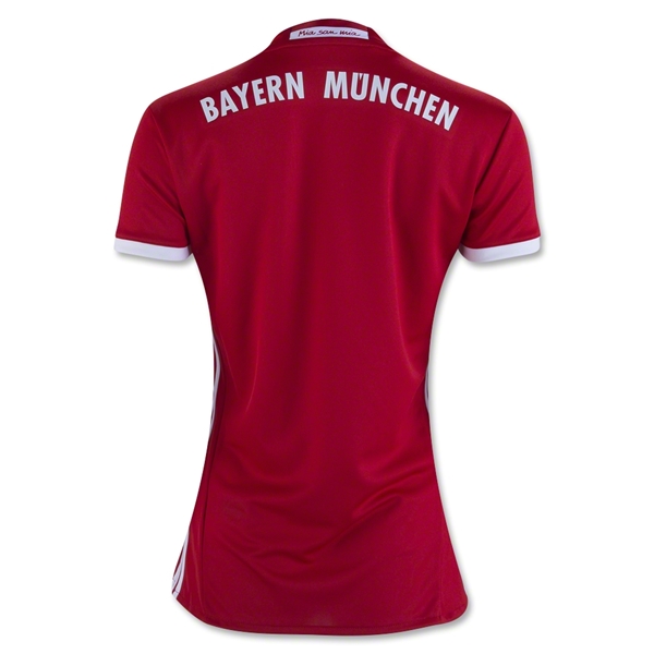 Women's Bayern Munich Home 2016/17 Soccer Jersey Shirt - Click Image to Close